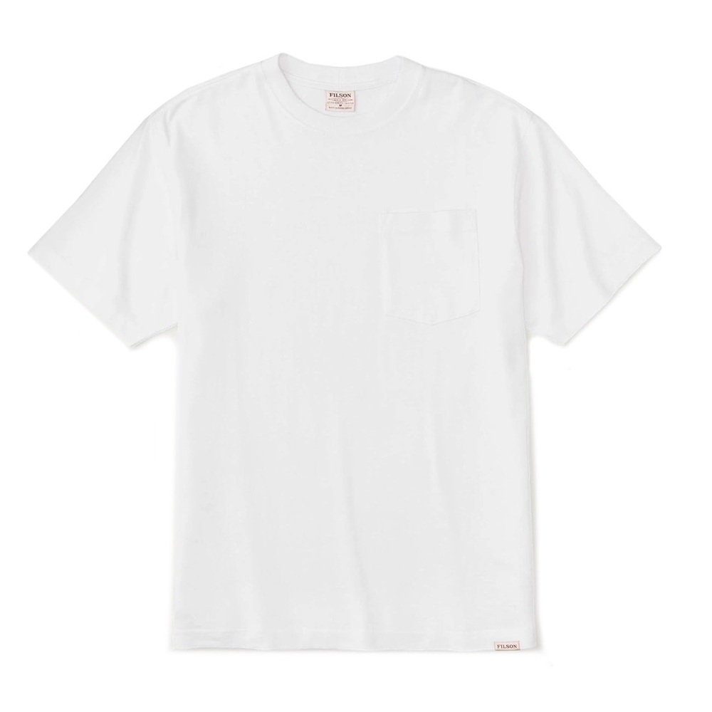 FILSON XXL FRONTIER POCKET T-SHIRT BRIGHT WHITE